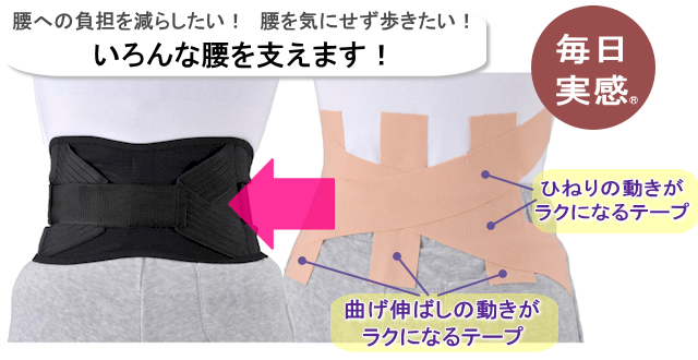 テーピングイン腰サポーター解説